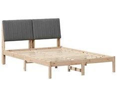 Lova Lovos rėmas Ruda 135 x 190 cm Kietos pušies mediena