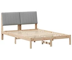 Lova Lovos rėmas Ruda 135 x 190 cm Kietos pušies mediena