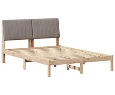 Lova Lovos rėmas Ruda 135 x 190 cm Kietos pušies mediena