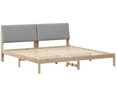 Lova Lovos rėmas Ruda 200 x 200 cm Kietos pušies mediena