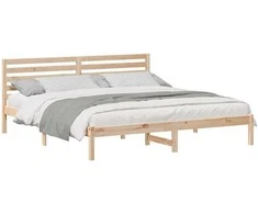 Lovos rėmas Ruda 200 x 200 cm Kietos pušies mediena