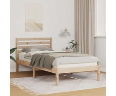 Lova Lovos rėmas Ruda 75 x 190 cm Kietos pušies mediena