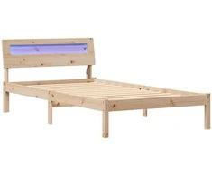 Lova Lovos rėmas Ruda 75 x 190 cm Kietos pušies mediena