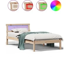 Lova Lovos rėmas Ruda 75 x 190 cm Kietos pušies mediena