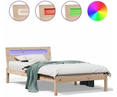 Lova Lovos rėmas Ruda 80 x 200 cm Kietos pušies mediena