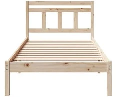 Lova Lovos rėmas Ruda 80 x 200 cm Kietos pušies mediena
