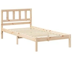 Lova Lovos rėmas Ruda 90 x 190 cm Kietos pušies mediena