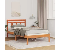 Lova Lovos rėmas Ruda 90 x 190 cm Kietos pušies mediena