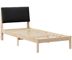 Lova Lovos rėmas Ruda ir juoda 100 x 200 cm Pušies masyvas