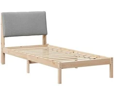 Lova Lovos rėmas Ruda ir šviesiai pilka 100 x 200 cm Pušies masyvas