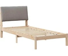 Lova Lovos rėmas Ruda ir taupe 100 x 200 cm Pušies masyvas