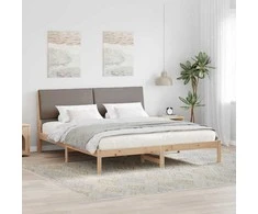 Lovos rėmas Ruda ir taupe 180 x 200 cm Pušies masyvas