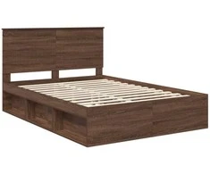 Lovos rėmas Rudas ąžuolas 140 x 200 cm Kietos pušies mediena