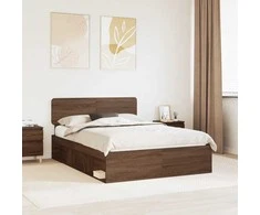 Lovos rėmas Rudas ąžuolas 140 x 200 cm Kietos pušies mediena