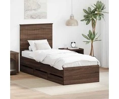 Lova Lovos rėmas Rudas ąžuolas 75 x 190 cm Inžinerinė mediena