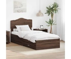 Lova Lovos rėmas Rudas ąžuolas 70 x 190 cm Apdirbta mediena