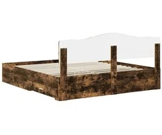 Lova Lovos rėmas Rūkyta ąžuolas 200 x 200 cm Apdirbta mediena