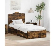 Lova Lovos rėmas Rūkyta ąžuolas 70 x 190 cm Apdirbta mediena