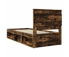 Lova Lovos rėmas Rūkyta ąžuolas 75 x 190 cm Kietos pušies mediena