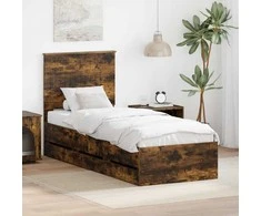 Lova Lovos rėmas Rūkyta ąžuolas 75 x 190 cm Inžinerinė mediena