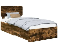 Lova Lovos rėmas Rūkyta ąžuolas 75 x 190 cm Apdirbta mediena