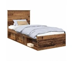 Lova Lovos rėmas Senas medis 75 x 190 cm Kietos pušies mediena