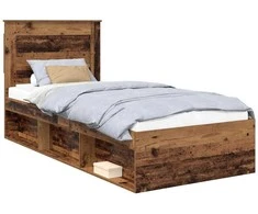 Lova Lovos rėmas Senas medis 75 x 190 cm Kietos pušies mediena