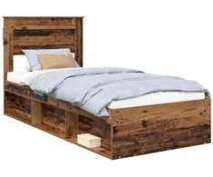 Lova Lovos rėmas Senas medis 75 x 190 cm Kietos pušies mediena