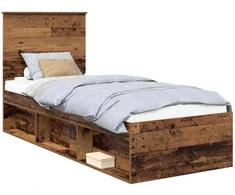 Lova Lovos rėmas Senas medis 75 x 190 cm Kietos pušies mediena