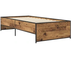 Lova Lovos rėmas Sendintos medienos 80 x 200 cm Apdirbta mediena