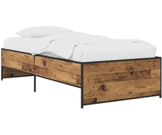 Lova Lovos rėmas Sendintos medienos 80 x 200 cm Apdirbta mediena