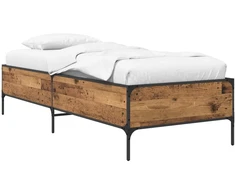 Lova Lovos rėmas Sendintos medienos 80 x 200 cm Apdirbta mediena
