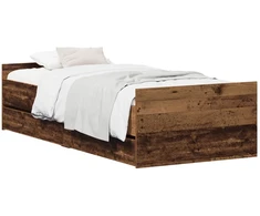 Lova Lovos rėmas Sendintos medienos 90 x 200 cm Apdirbta mediena