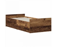 Lova Lovos rėmas Sendintos medienos 90 x 200 cm Apdirbta mediena