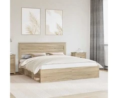 Lovos rėmas Sonoma 180 x 200 cm Kietos pušies mediena