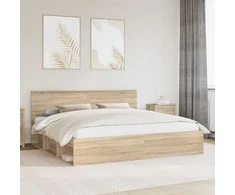 Lovos rėmas Sonoma 200 x 200 cm Kietos pušies mediena