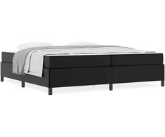 Lovos rėmas su čiužiniu Juoda 200 x 200 cm audinys