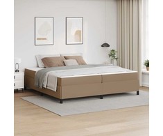 Lovos rėmas su čiužiniu Kapučino 200 x 200 cm audinys