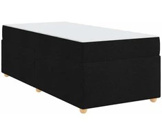 Lova Lovos rėmas su čiužiniu Juoda 90 x 200 cm audinys