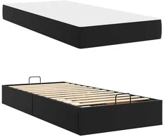 Lova Lovos rėmas su čiužiniu Kita 2 pcs Juoda PVC