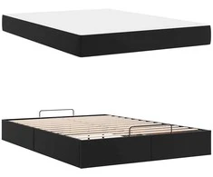 Lova Lovos rėmas su čiužiniu Kita 2 pcs Juoda PVC