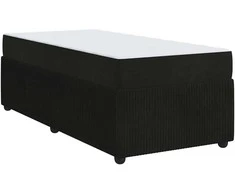 Lova Lovos rėmas su čiužiniu Juoda 100 x 200 cm audinys
