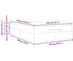 Lova Lovos rėmas su čiužiniu Kita 2 pcs Pilka PVC