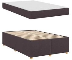 Lova Lovos rėmas su čiužiniu Tamsiai rudas 120 x 200 cm audinys