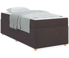 Lova Lovos rėmas su čiužiniu Tamsiai rudas 100 x 200 cm audinys