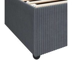 Lova Lovos rėmas su čiužiniu Tamsiai pilka 90 x 200 cm audinys
