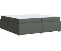 Lovos rėmas su čiužiniu Tamsiai pilka 200 x 200 cm audinys