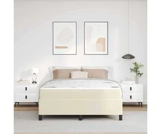 Lova Lovos rėmas su čiužiniu Kreminė 140 x 190 cm audinys