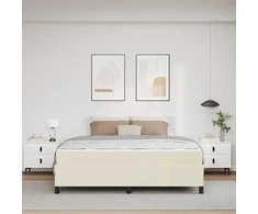 Lova Lovos rėmas su čiužiniu Kreminė 180 x 200 cm audinys
