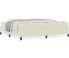 Lova Lovos rėmas su čiužiniu Kreminė 200 x 200 cm audinys